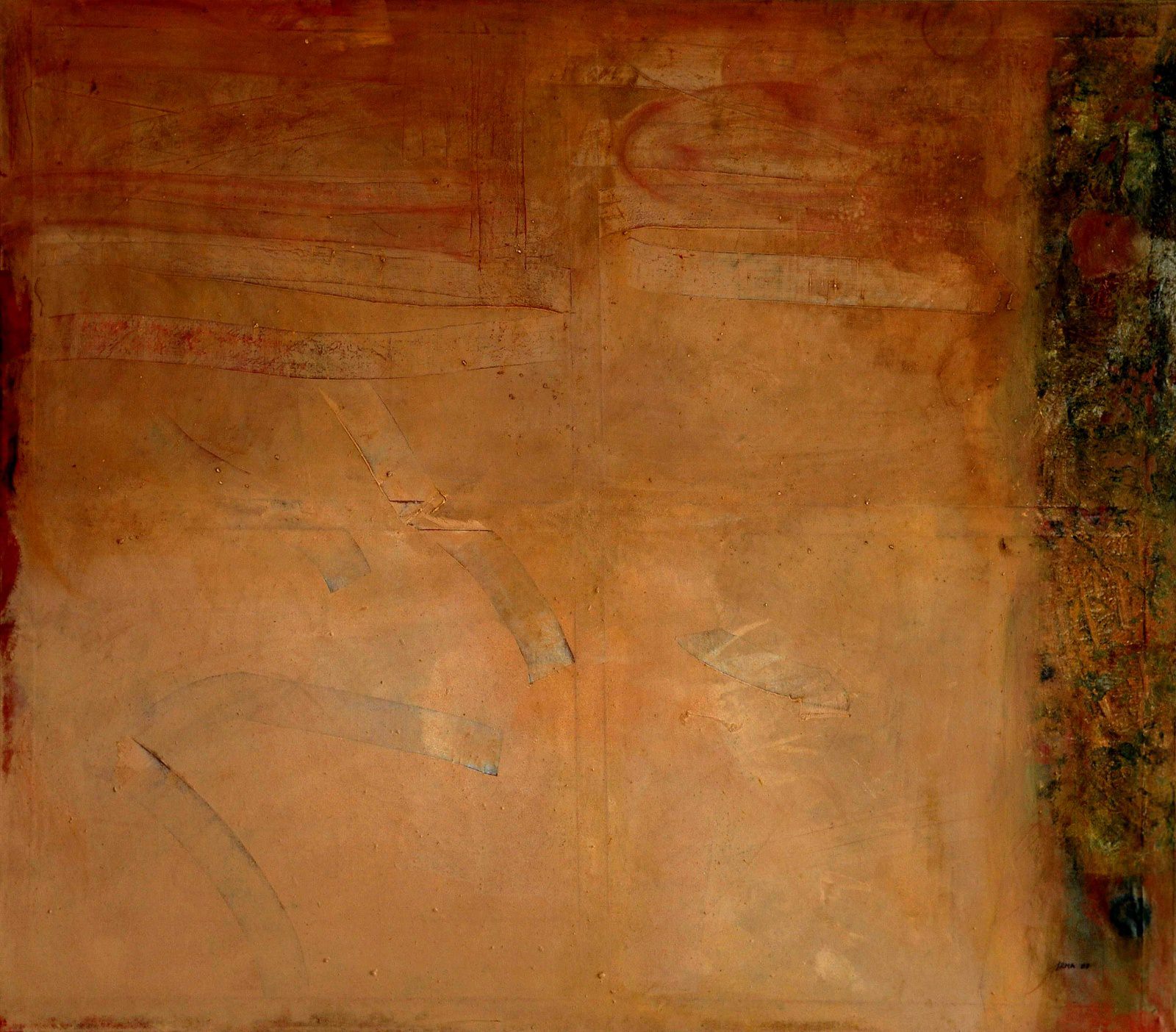 Abstract Sand Oil on canvas, 140cm x 160cm, 2009